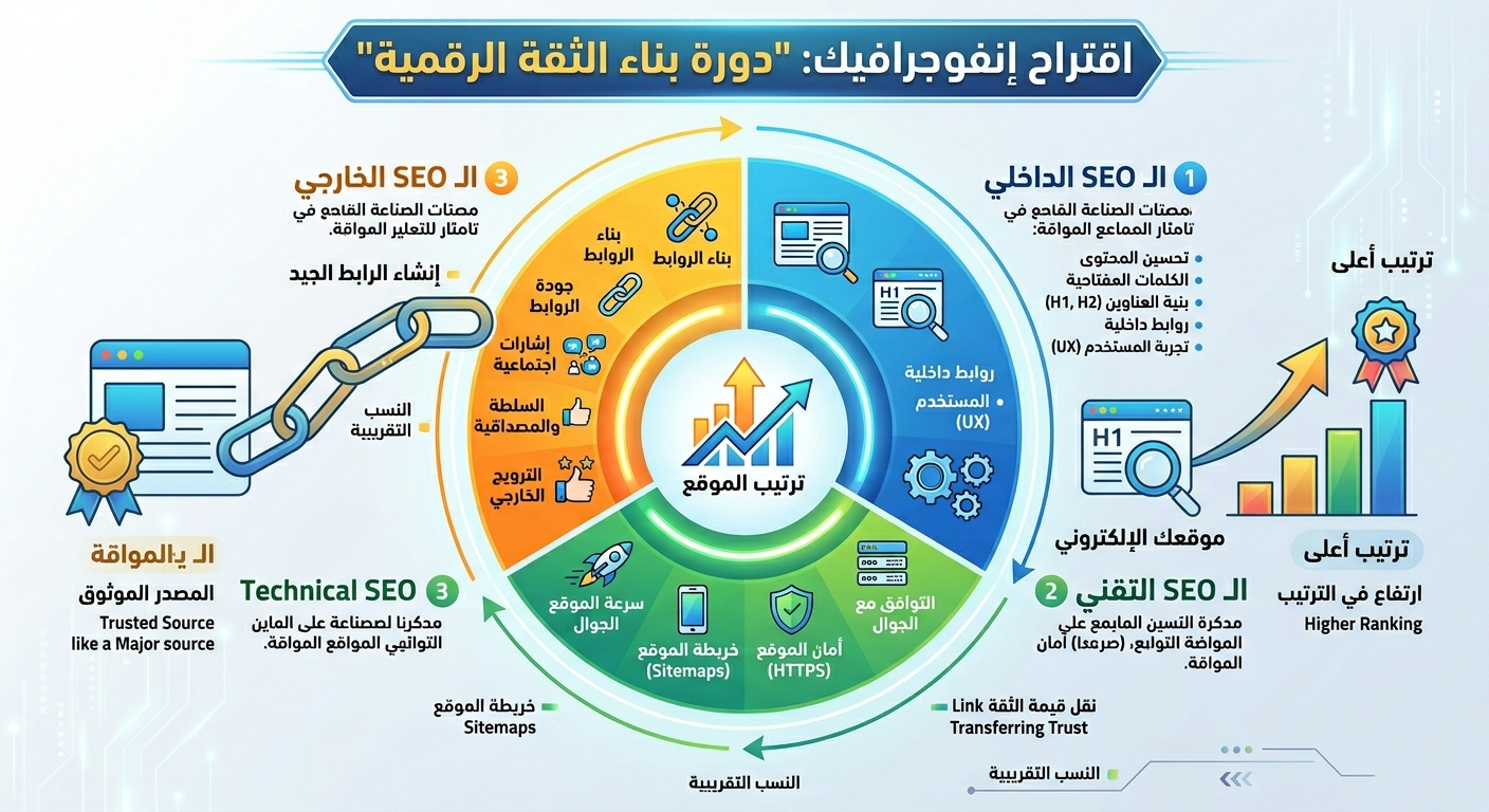 كيف ينتقل الرابط من موقع موثوق إلى موقعك وكيف يرفع ترتيبك
